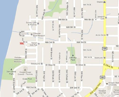 Map to Visual Arts Center.